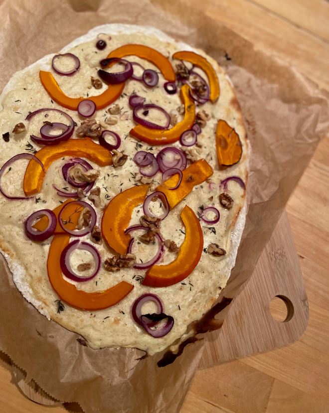 Neurodermitis Rezept Flammkuchen fertig