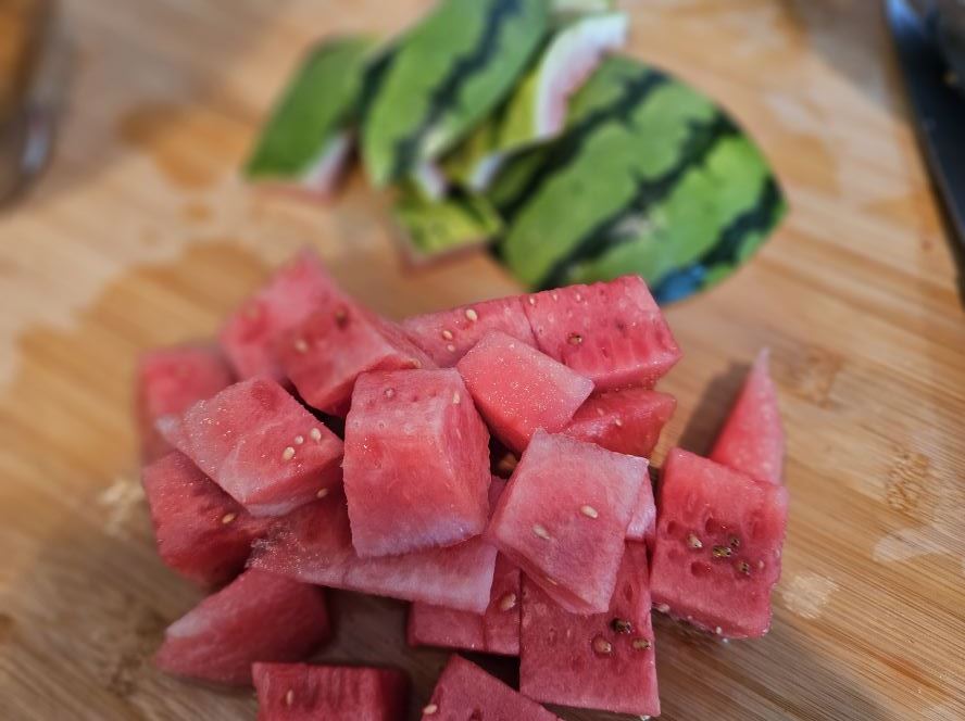 Neurodermitis Rezept Melonensmoothie Melone geschnitten
