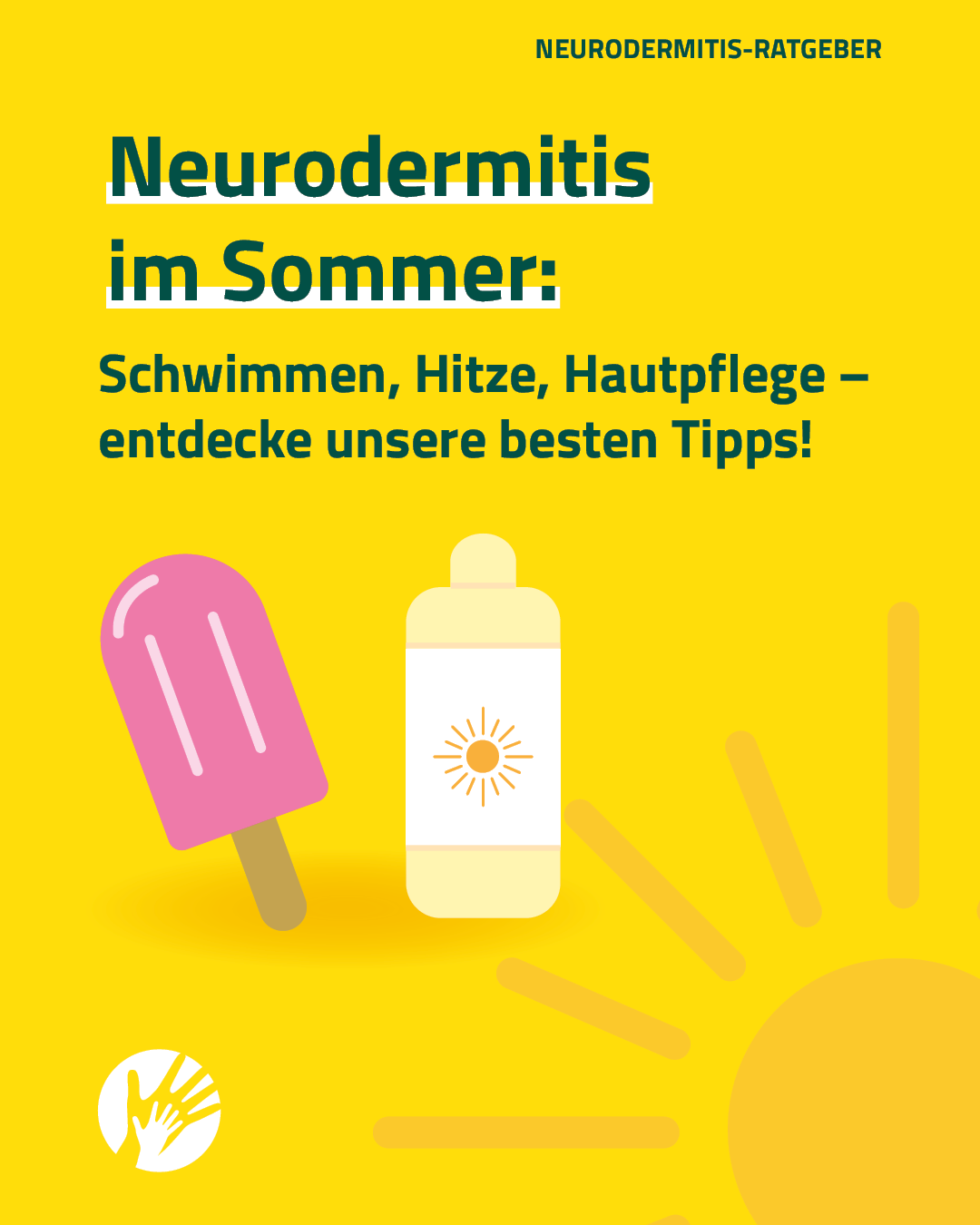 Neurodermitis im Sommer: Schwimmen, Hitze, Hautpflege Tipps