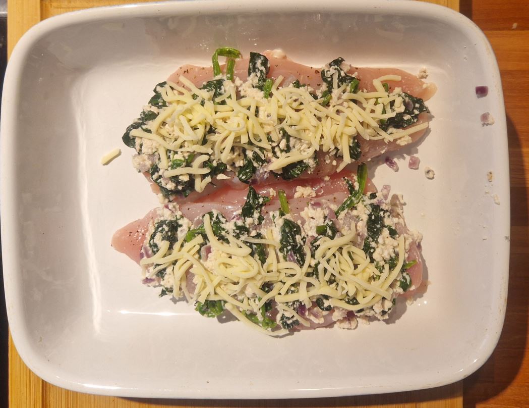 neurodermitis haehnchen spinat ricotta fuellung haehnchen spinat kaese