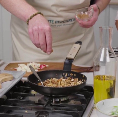 neurodermitis pfannen granola wuerzen