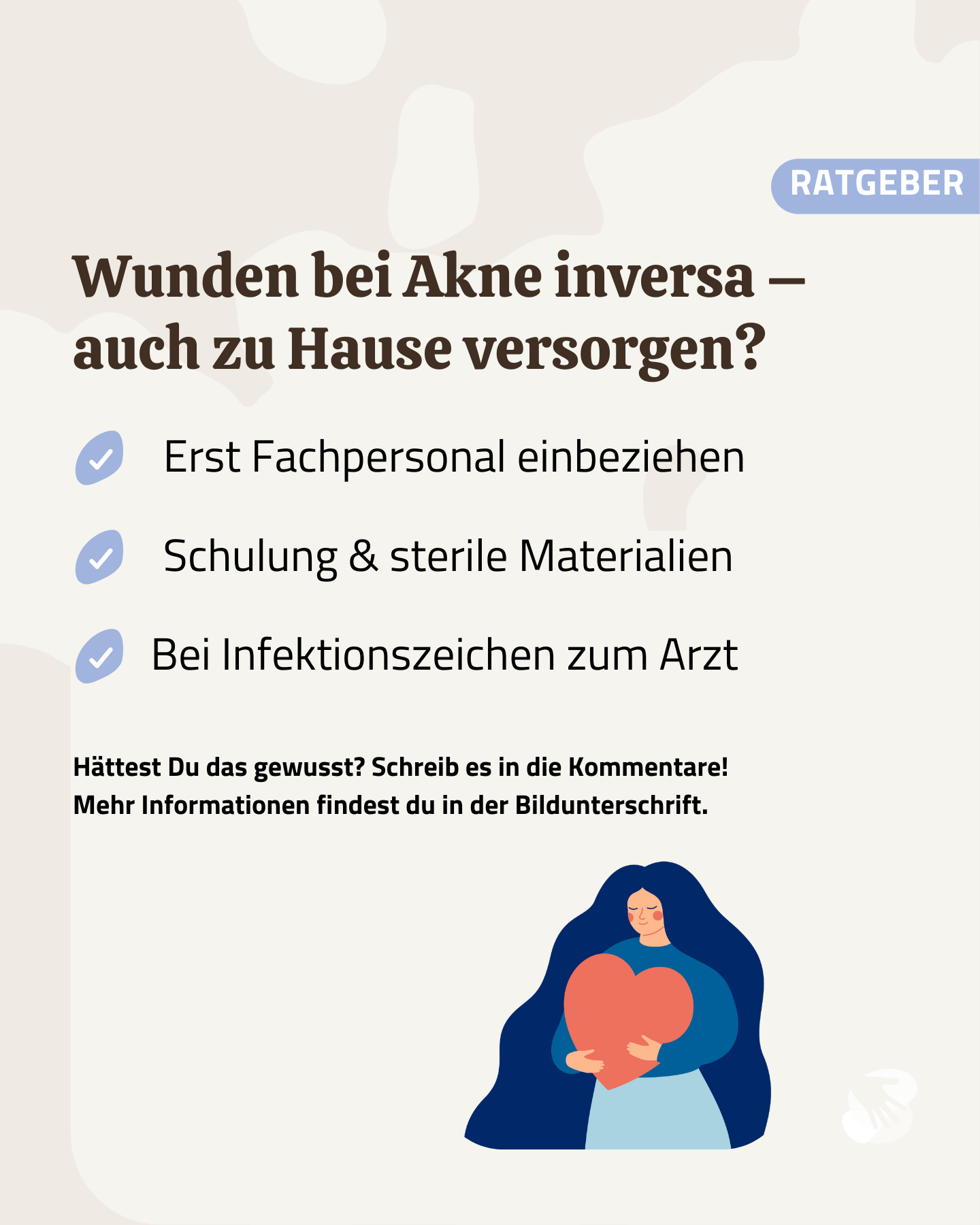 Wunden bei Akne inversa zu Hause versorgen
