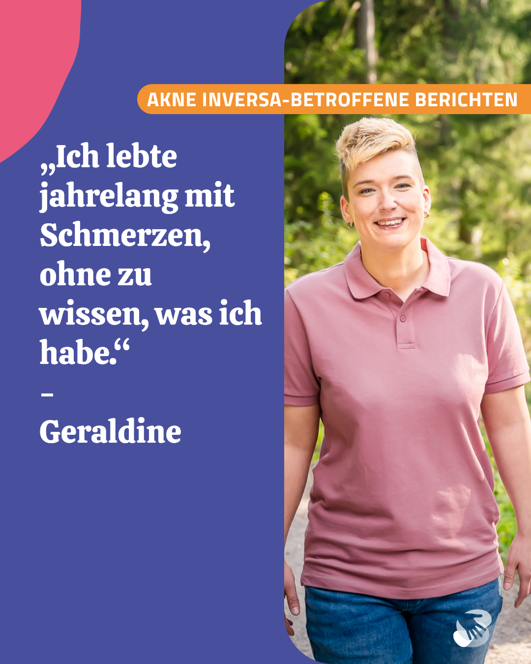 Geraldines Akne inversa Geschichte